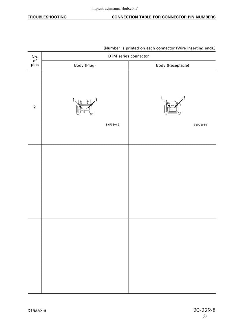 Komatsu D155AX-5 Bulldozer Service Manual service manual preview page 11