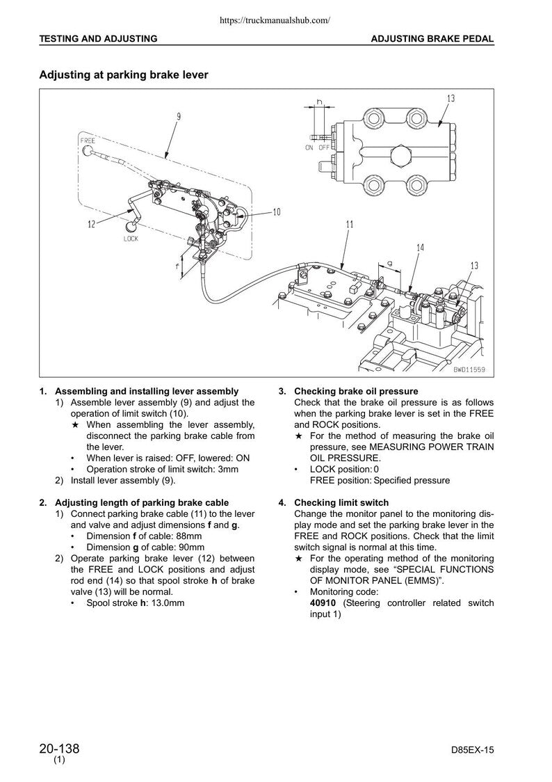 Komatsu D85EX-15 D85PX-15 Dozer Service Manual service manual preview page 3