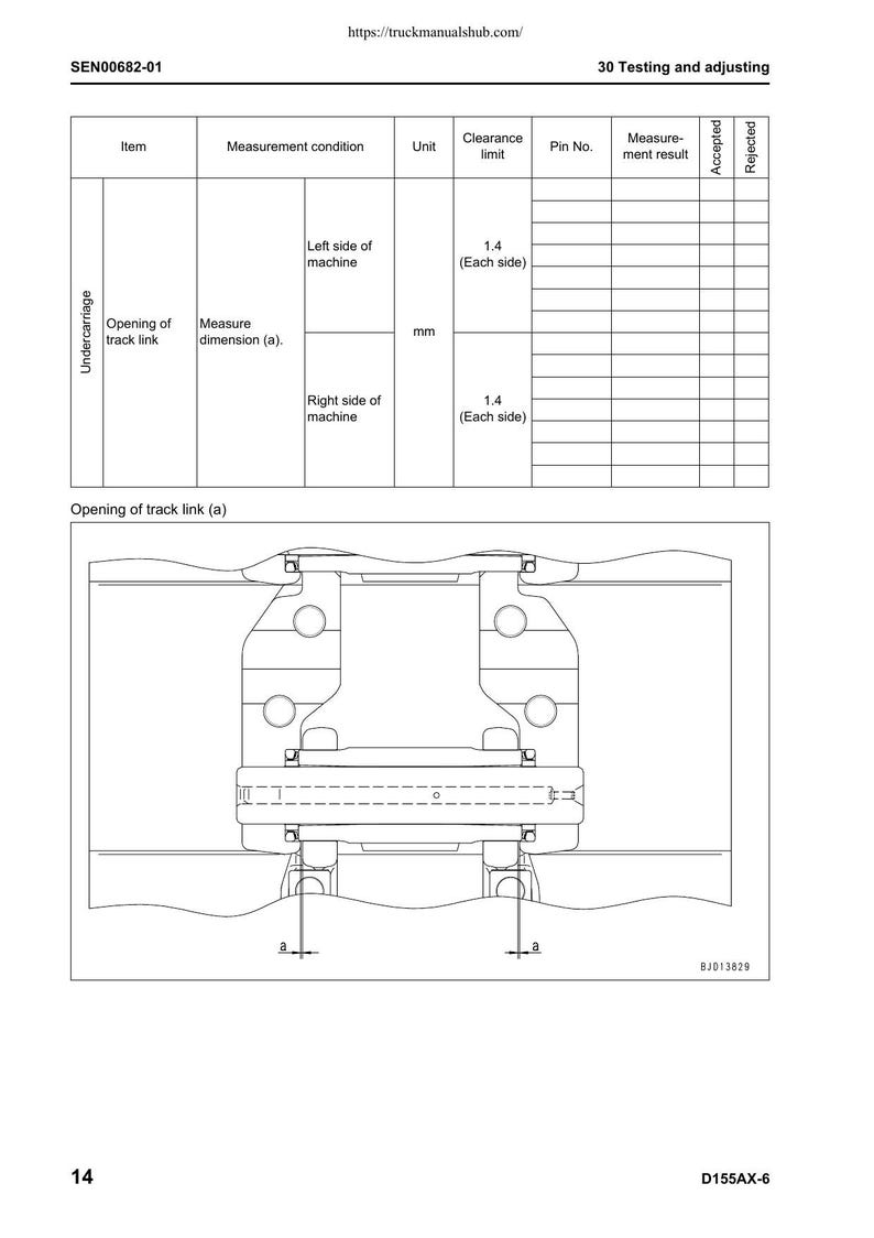 Komatsu Galeo D155AX-6 Bulldozer Service Manual service manual preview page 4