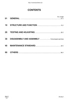 Komatsu PC130-7 Excavator Service Manual service manual preview page 6