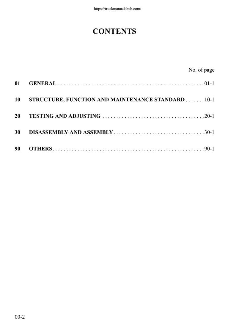 Komatsu PC340LC PC340NLC 7K Excavator Service Manual service manual preview page 6