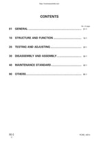 Komatsu PC400 PC450-6 Excavator Service Manual service manual preview page 7