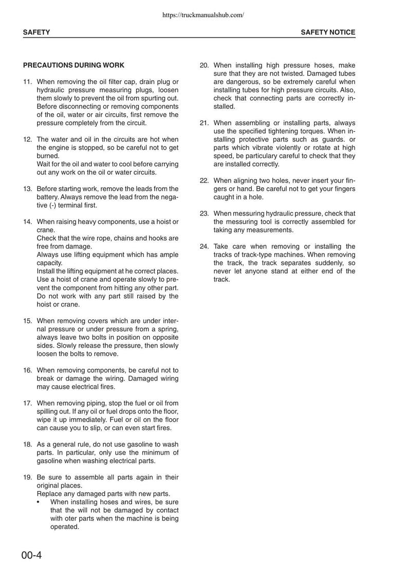 Komatsu PC340 PC340LC PC340NLC-6K Excavator Service Manual service manual preview page 7