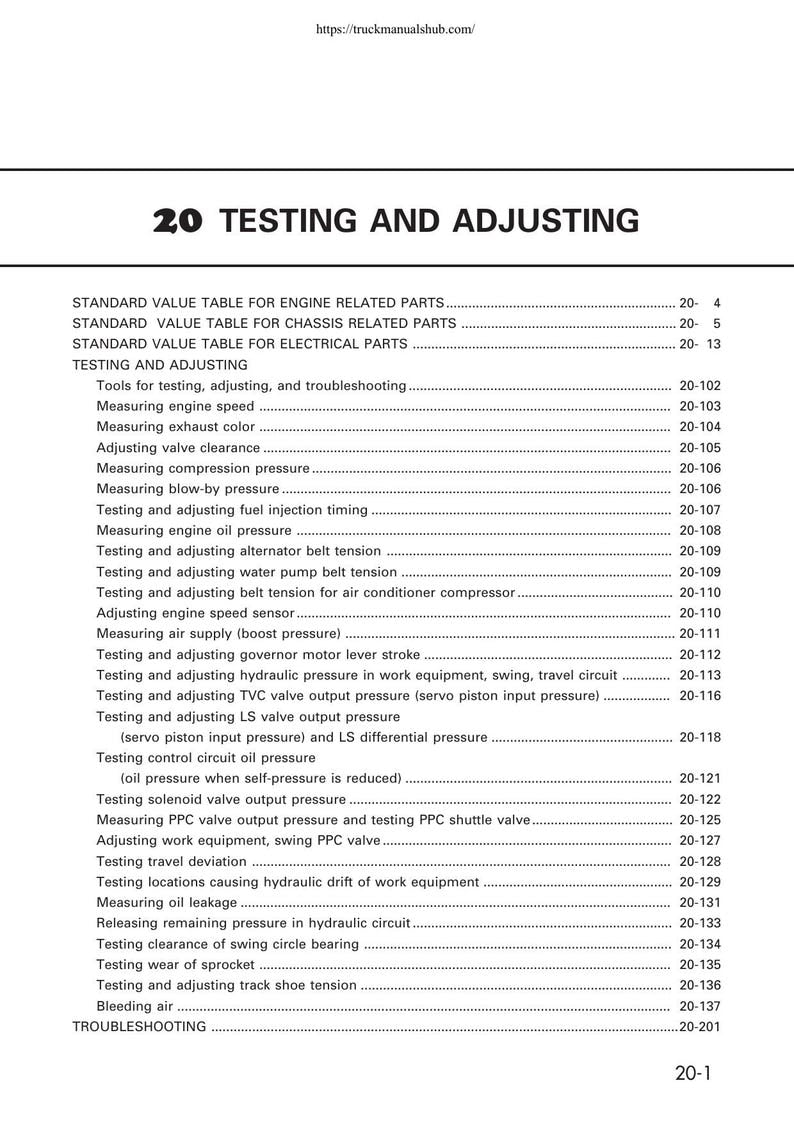Komatsu PC340 PC340LC PC340NLC-6K Excavator Service Manual service manual preview page 10