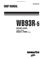 Komatsu WB93R-5 Backhoe Loader Service Manual service manual preview page 2