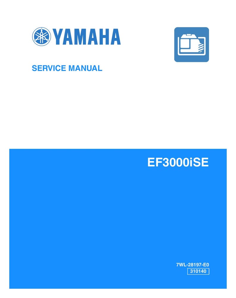 Yamaha EF3000iSE Generator Service Manual 2002-2006 service manual preview page 2