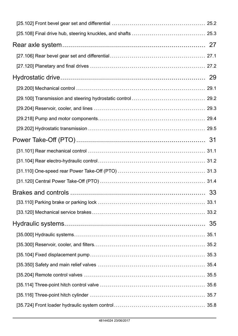 New Holland Workmaster 35 40 Service Manual service manual preview page 7