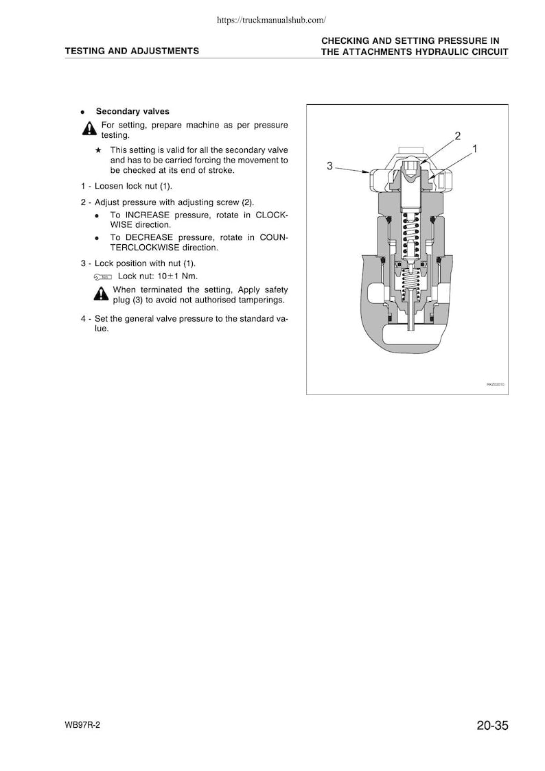 Komatsu WB97R-2 Backhoe Loader Service Manual service manual preview page 3