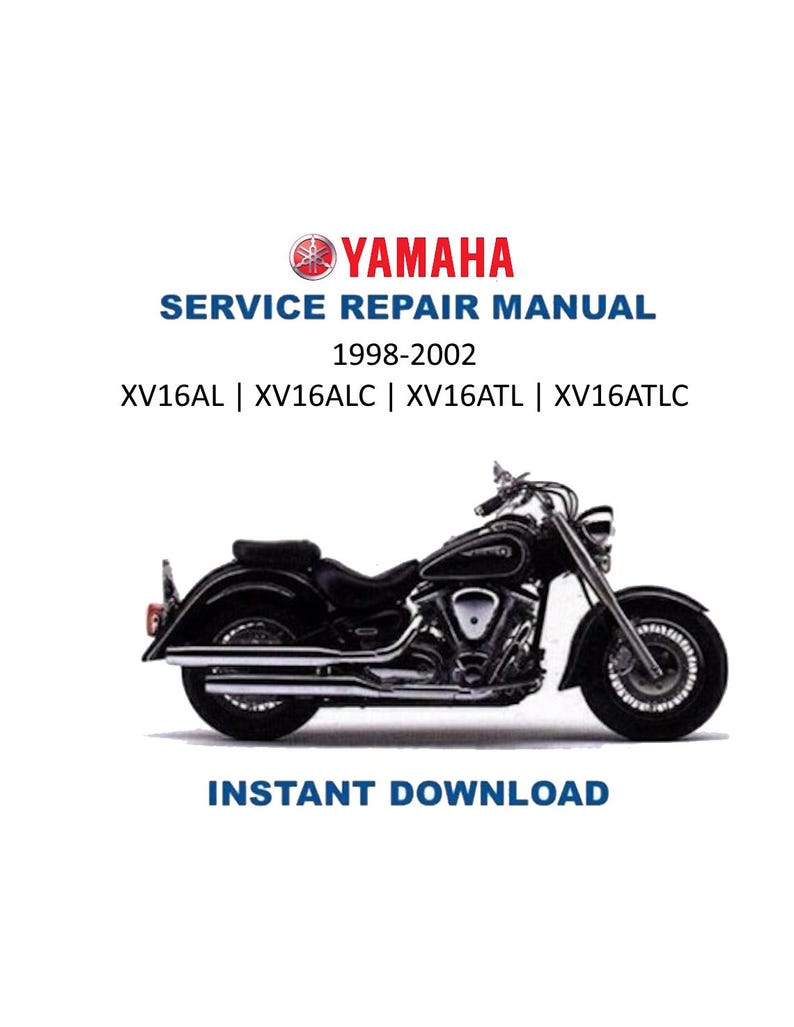 Yamaha XV16AL XV16ALC XV16ATL xv16atlc Service Manual PDF service repair manual cover