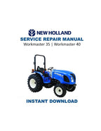 New Holland Workmaster 35 40 Service Manual PDF service repair manual cover