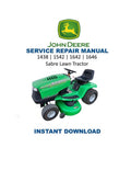 John Deere Sabre Lawn Tractor Service Manual PDF service repair manual cover