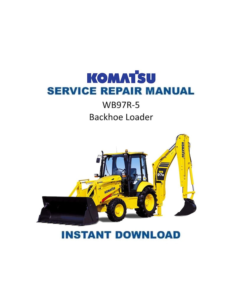 Komatsu WB97R-5 Backhoe Loader Service Manual PDF service repair manual cover