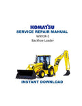 Komatsu WB93R-5 Backhoe Loader Service Manual PDF service repair manual cover