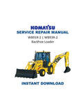 Komatsu WB91R-2 WB93R-2 Backhoe Loader Service Manual PDF service repair manual cover
