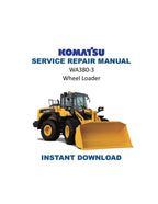 Komatsu WA380-3 Wheel Loader Service Manual 1996-2000 PDF service repair manual cover