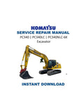 Komatsu PC340 PC340LC PC340NLC-6K Excavator Service Manual PDF service repair manual cover