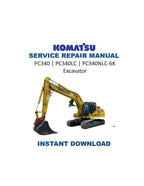 Komatsu PC340 PC340LC PC340NLC-6K Excavator Service Manual PDF service repair manual cover