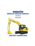 Komatsu PC130-7 Excavator Service Manual PDF service repair manual cover