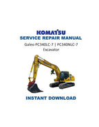 Komatsu Galeo PC340LC-7 PC340NLC-7 Service Manual PDF service repair manual cover