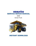 Komatsu 830E Dump Truck Service Manual PDF service repair manual cover