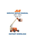 JLG 600A 600AJ Boom Lift Service Manual PDF service repair manual cover