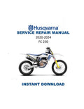 Husqvarna FC 250 Service Manual PDF service repair manual cover