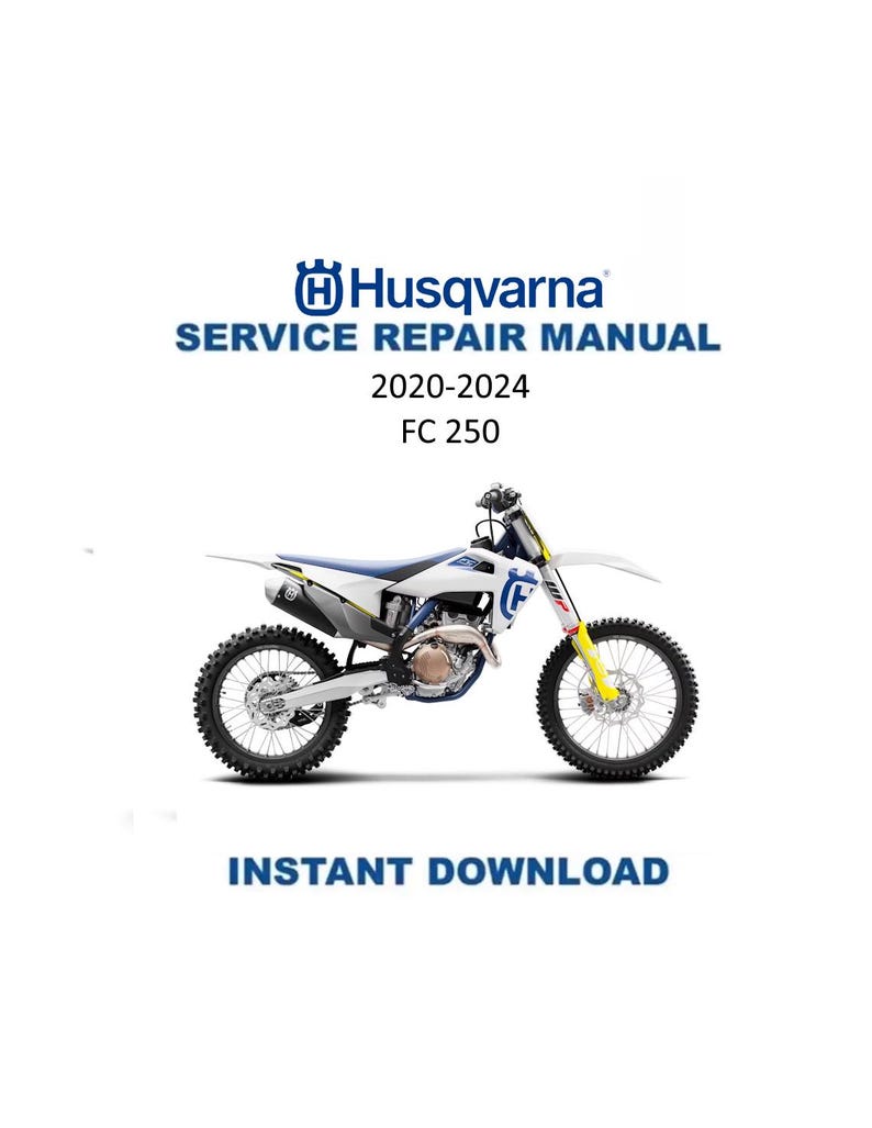 Husqvarna FC 250 Service Manual PDF service repair manual cover
