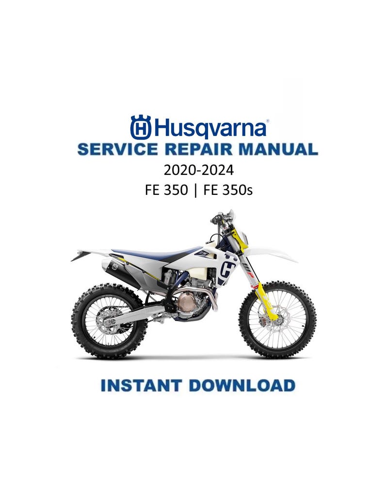 Husqvarna FE 350 FE 350s Service Manual PDF service repair manual cover