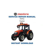 Daedong FX751 Tractor Service Manual PDF service repair manual cover