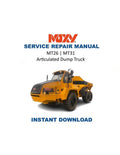 Moxy MT26 MT31 Articulated Dump Truck Service Manual 2004-2008 PDF service repair manual cover