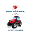 TYM T754 Power Shuttle Service Manual PDF service repair manual cover