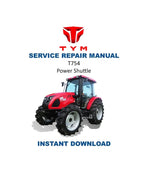 TYM T754 Power Shuttle Service Manual PDF service repair manual cover