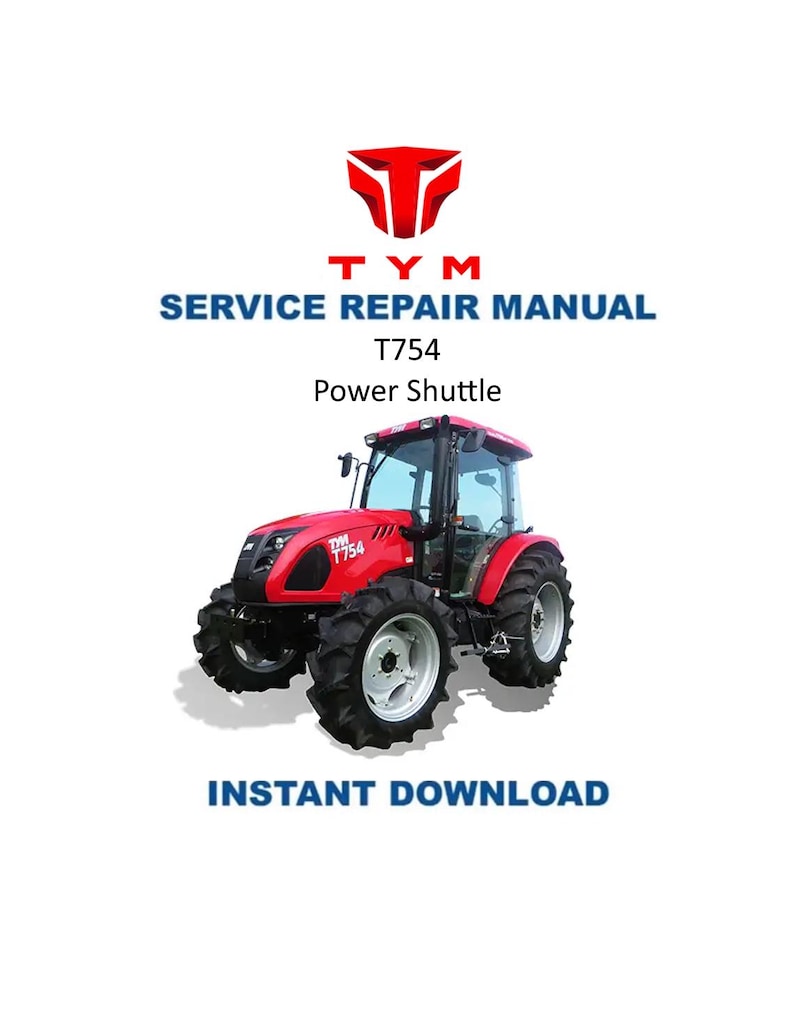 TYM T754 Power Shuttle Service Manual PDF service repair manual cover