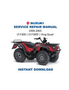 Suzuki King Quad 300 Service Manual PDF service repair manual cover