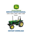 John Deere 5103 5203 5303 5403 5204 Tractor Service Manual PDF service repair manual cover