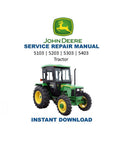 John Deere 5000 Series Tractor Service Manual 2013-2017 5103 5203 5303 5403 PDF service repair manual cover