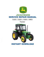 John Deere 5000 Series Tractor Service Manual 2013-2017 5103 5203 5303 5403 PDF service repair manual cover