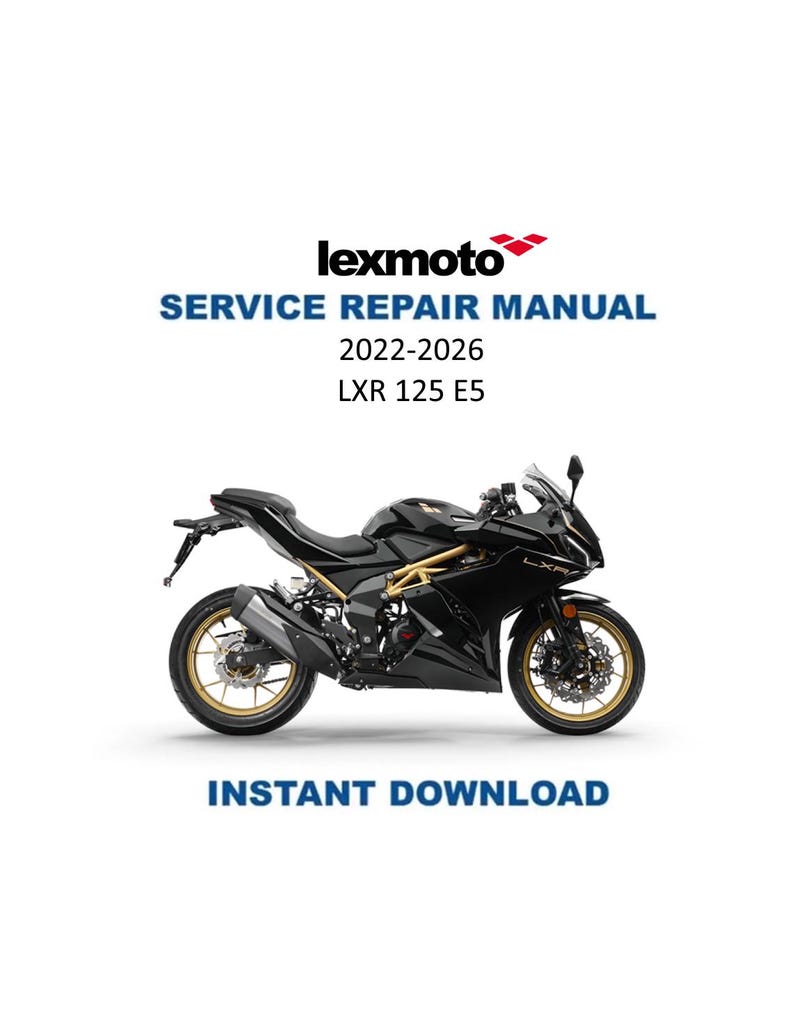 Lexmoto LXR 125 Service Manual PDF service repair manual cover