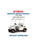 Yamaha YDRA YDRE Golf Car Service Manual 2016-2020 Golf Cart PDF service repair manual cover