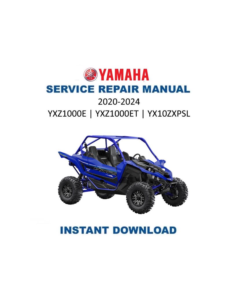 Yamaha YXZ1000R Service Manual PDF service repair manual cover