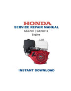 Honda GX270H GX390H1 Engine Service Manual 2012-2016 PDF service repair manual cover