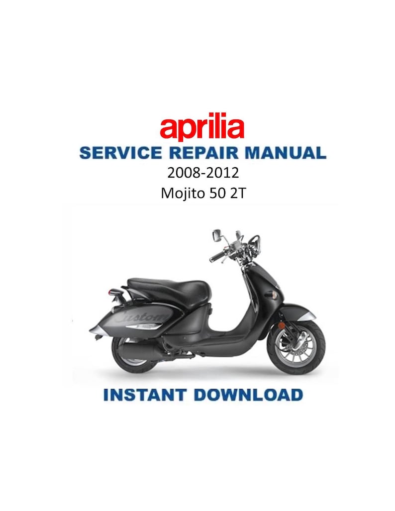 Aprilia Mojito 50 2T Service Manual PDF service repair manual cover