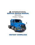 International ProStar TranStar Service Manual 2010-2016 Semi Truck PDF service repair manual cover