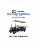 Cushman Electric Shuttle 2 4 6 Service Manual PDF service repair manual cover