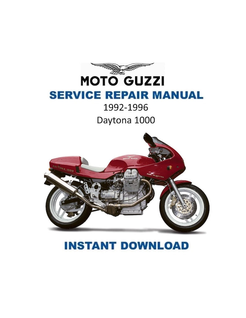 Moto Guzzi Daytona 1000 Service Manual PDF service repair manual cover