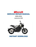Benelli Leoncino 250 Service Manual PDF service repair manual cover