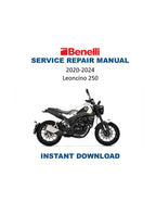 Benelli Leoncino 250 Service Manual PDF service repair manual cover
