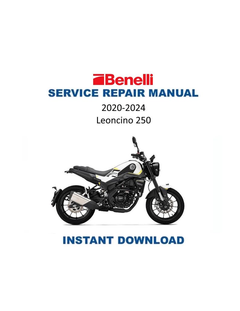 Benelli Leoncino 250 Service Manual PDF service repair manual cover