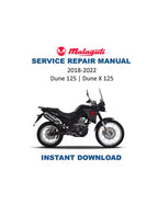 Malaguti Dune 125 Dune X 125 Service Manual PDF service repair manual cover