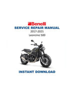 Benelli Leoncino 500 Service Manual PDF service repair manual cover